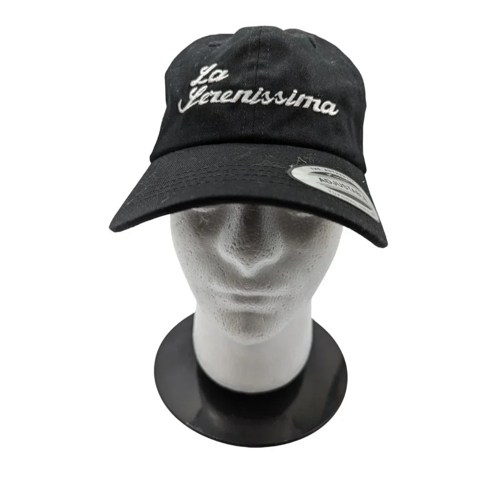 La Serenissima Venice Cotton Twill Black Adjustable Buckle Hat Yupoong